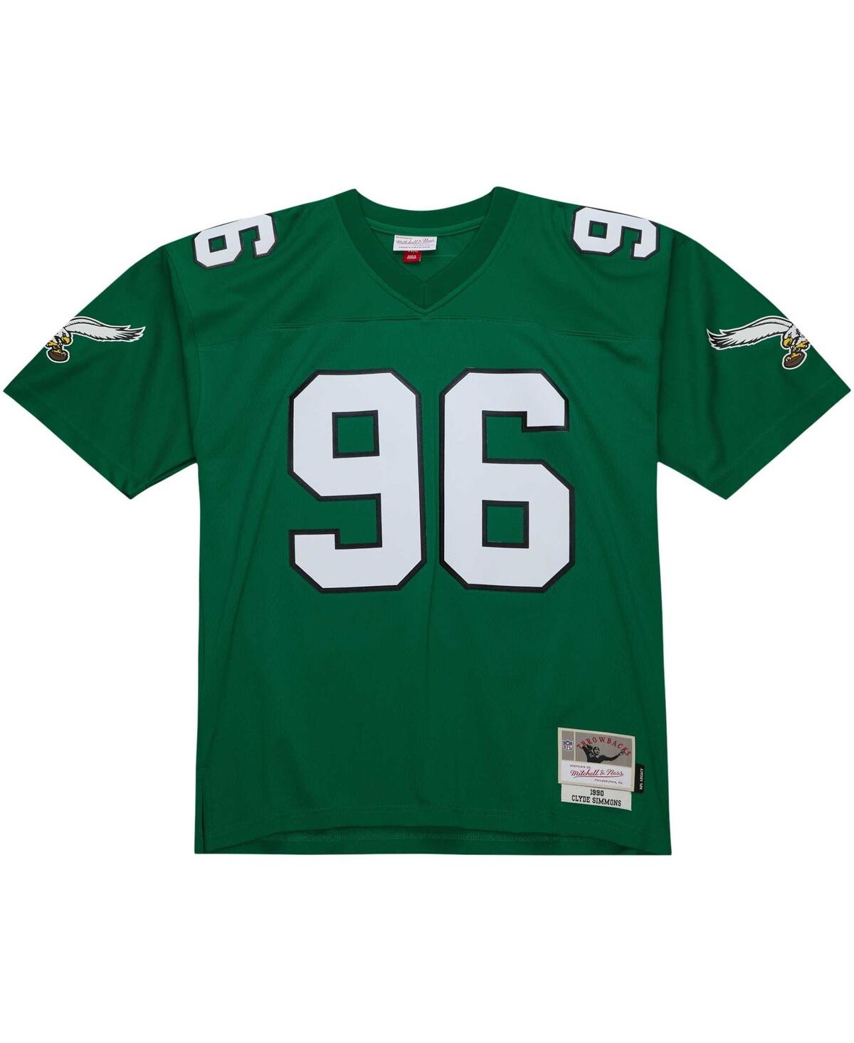 Men's Mitchell & Ness Clyde SimmonsPhiladelphia Eagles Legacy Replica Jersey - Kelly Green