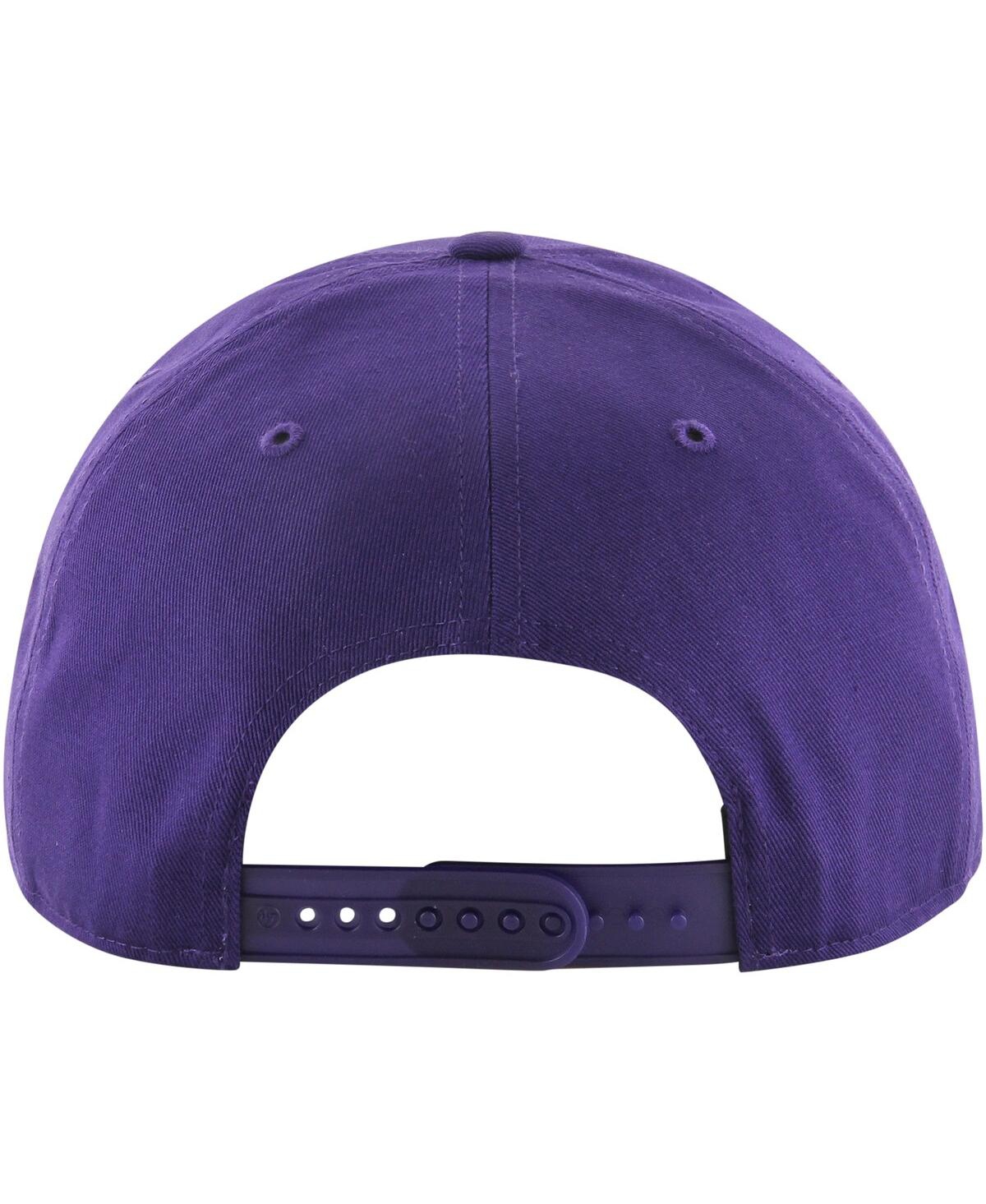 Shop 47 Brand Men's ' Purple Los Angeles Lakers Ring Tone Hitch Snapback Hat