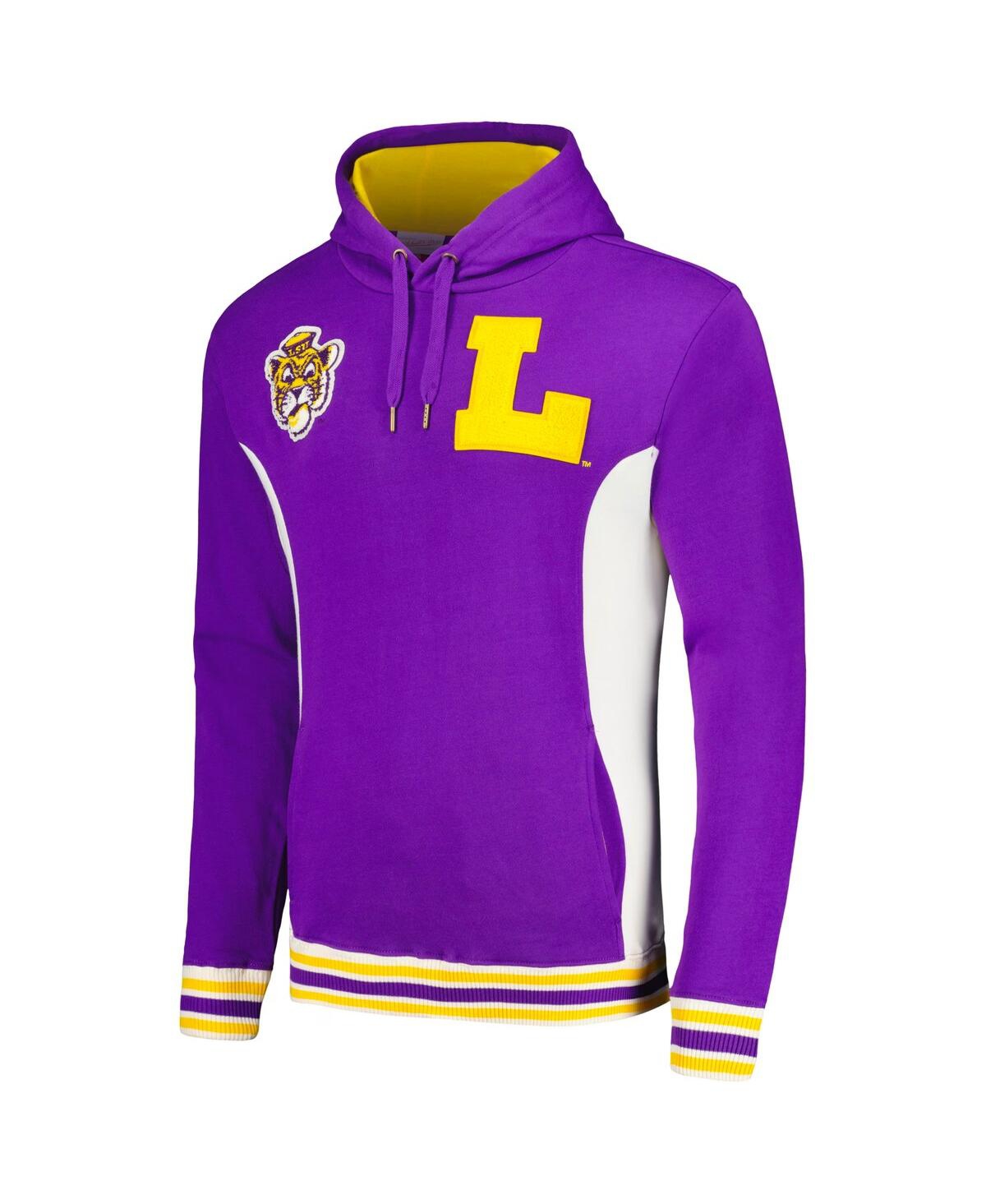 Shop Mitchell & Ness Men's  Purple Lsu Tigers Team Legacy French Terry Pullover Hoodie