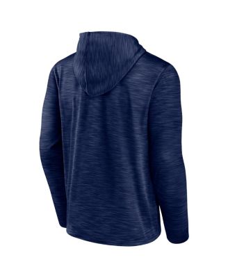 Men's Heather Navy New England Patriots Hook and Ladder Pullover Hoodie