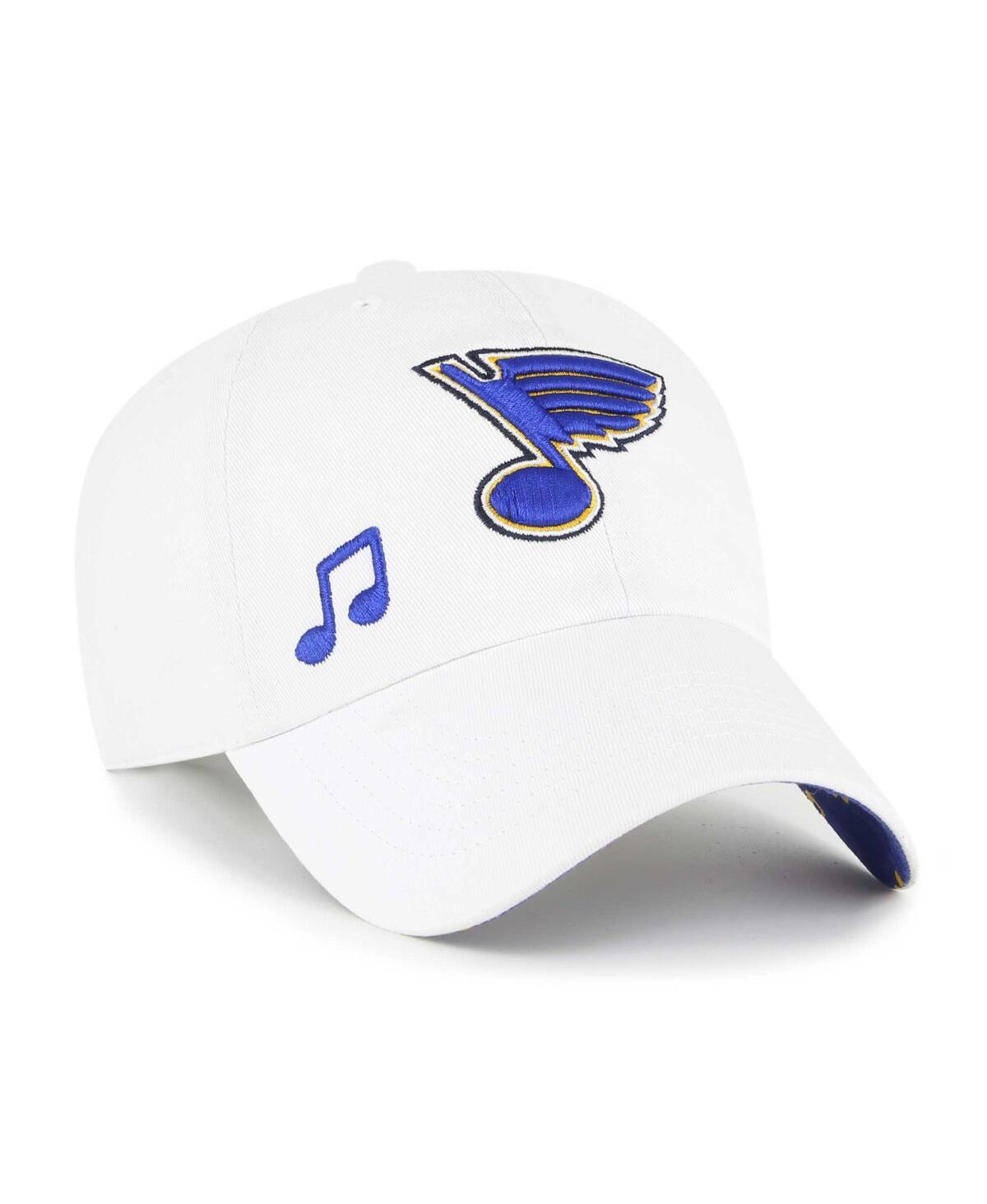 47 Brand Women's ' White St. Louis Blues Confetti Clean Up Adjustable Hat