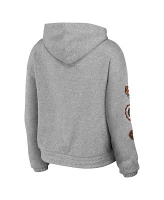 Women's Heather Gray Cincinnati Bengals Full-Zip Hoodie