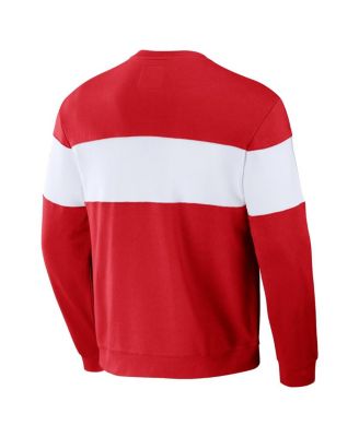 Men's Darius Rucker Collection by Red St. Louis Cardinals Stripe Pullover Sweatshirt