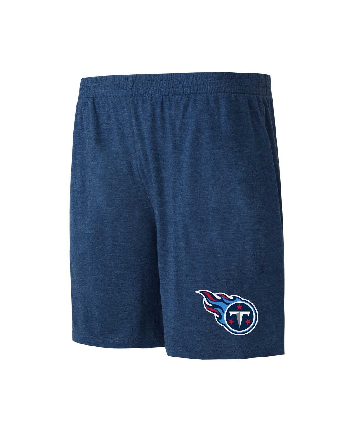 Shop Concepts Sport Men's  Navy, Charcoal Tennessee Titans Meter T-shirt And Shorts Sleep Set In Navy,charcoal