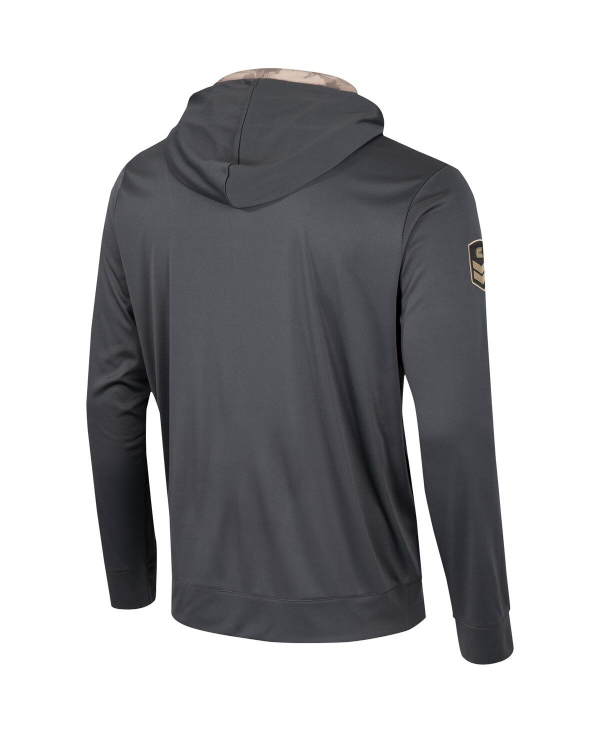 Men's ColosseumTexas A&M Aggies Oht Military-Inspired Appreciation Long Sleeve Hoodie T-shirt - Charcoal