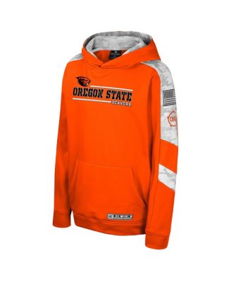 Big Boys Orange Oregon State Beavers OHT Military-Inspired Appreciation Cyclone Digital Camo&nbsp;Pullover Hoodie