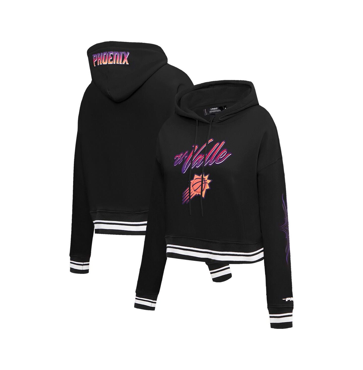 Женское худи Pro Standard Black Phoenix Suns 2023/24 City Edition Cropped Pullover — фото 1