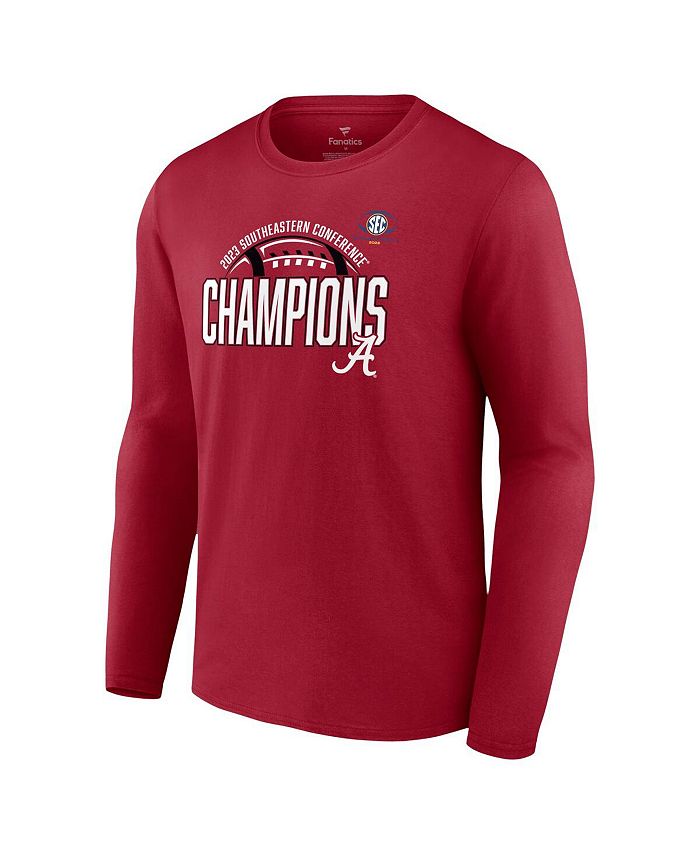 Fanatics Men's Branded Crimson Alabama Crimson Tide 2023 SEC Football ...