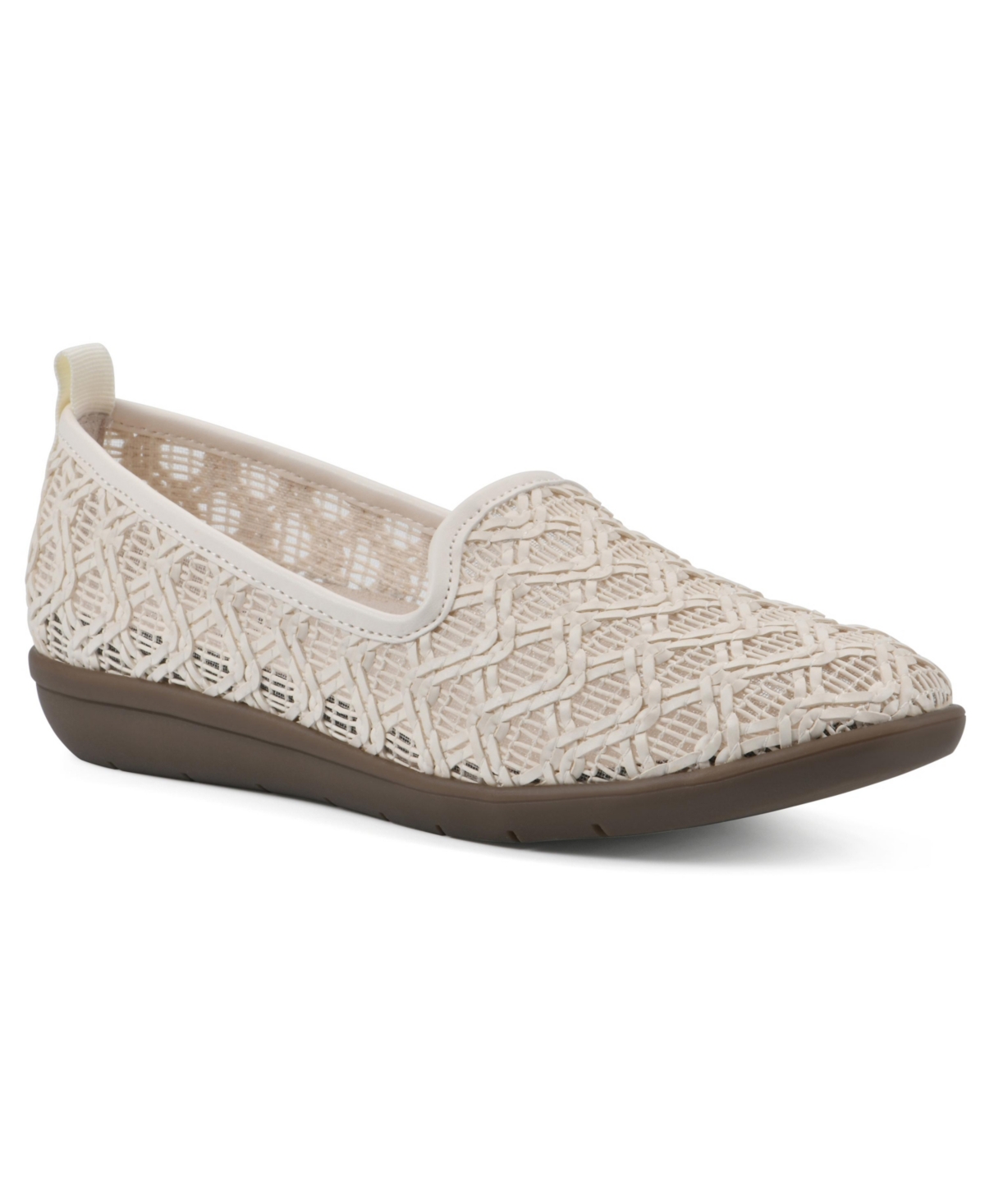 Women's Twisty Moc Loafer - Light Taupe Fabric