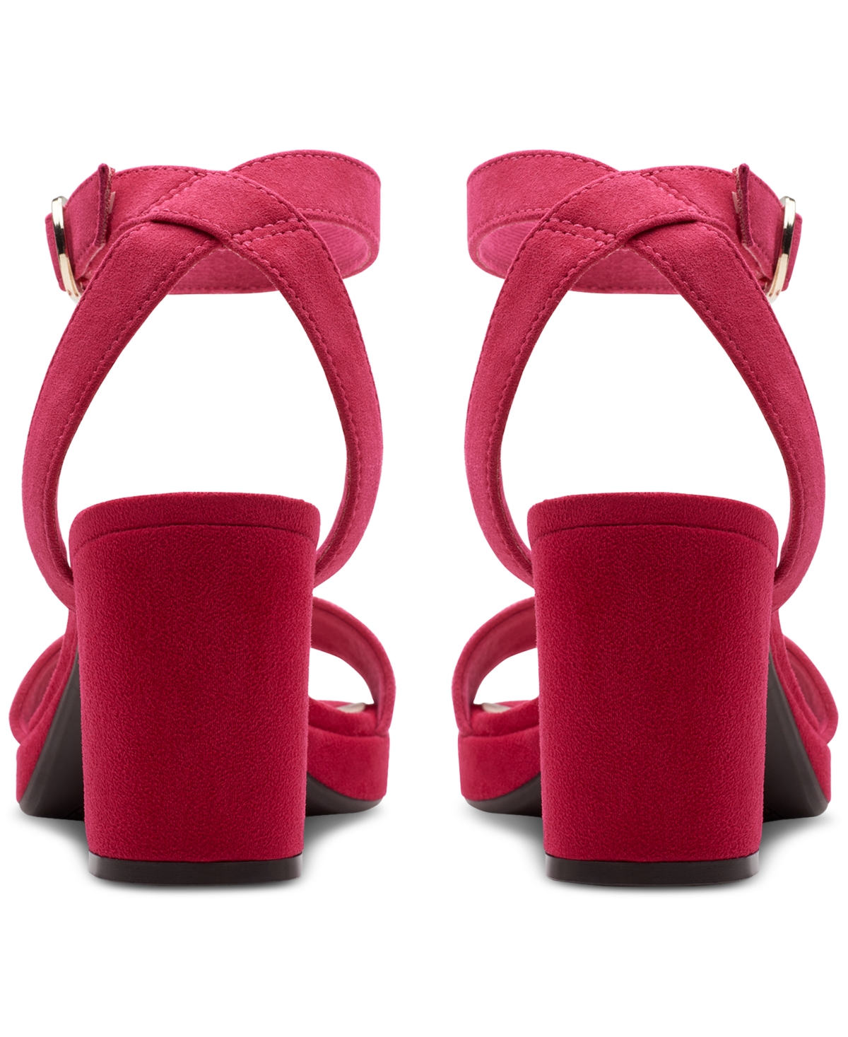 Clarks Women's AmberLyn Bay Ankle-Strap Block-Heel Sandals