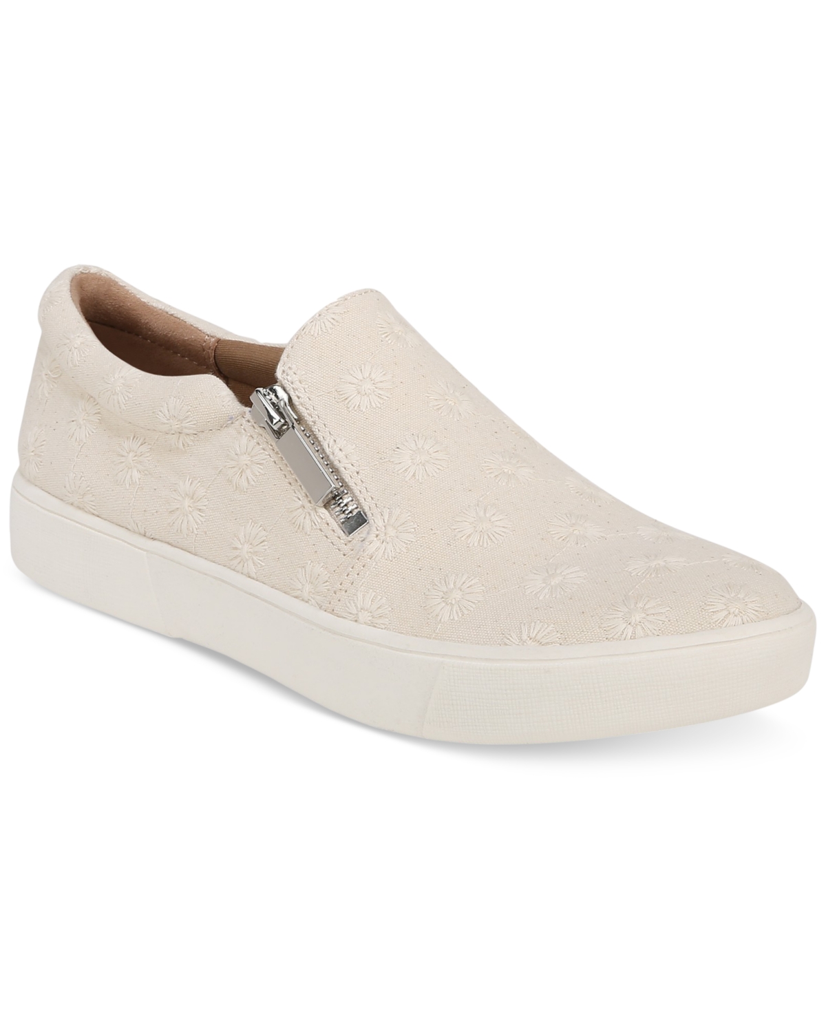 Shop Style & Co Women's Moira Zip Sneakers, Created For Macy's In Daisy Canvas