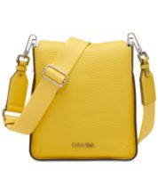 Calvin klein hotsell yellow crossbody bag