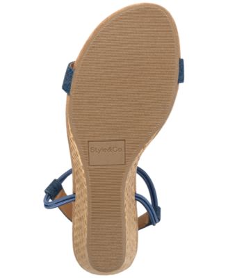 Women's Mulan Wedge Open-Toe Sandals, Created for Macy's