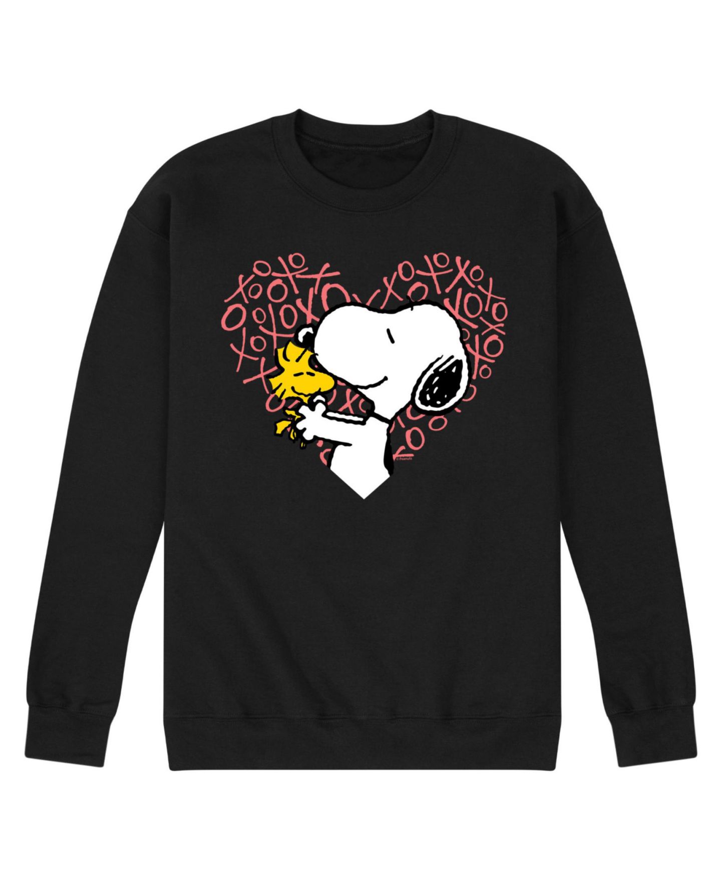 Мужской свитшот AIRWAVES Peanuts Long Sleeve Crew Fleece, цвет: Чёрный — фото 1