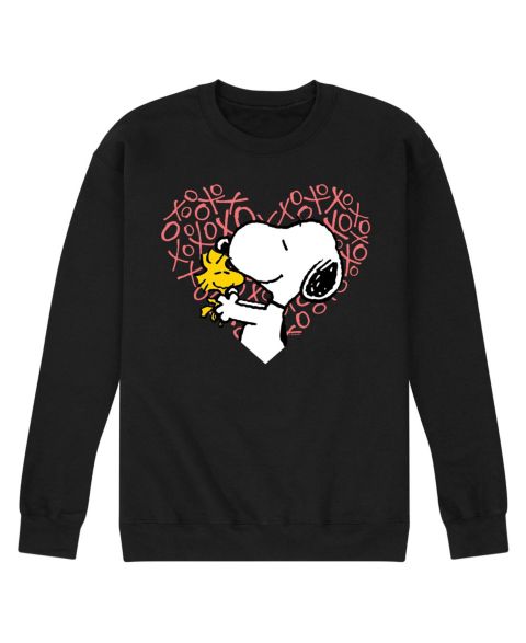 Мужской свитшот AIRWAVES Peanuts Long Sleeve Crew Fleece, цвет: Чёрный