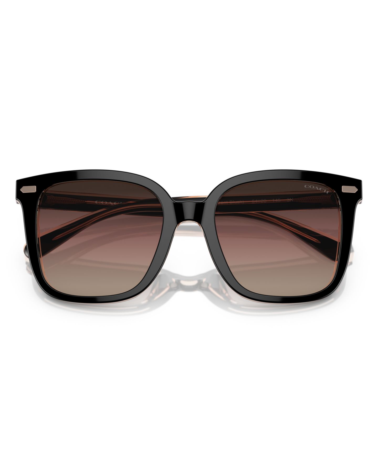 Женские солнцезащитные очки COACH CL919 Low Bridge Fit Sunglasses, Gradient HC8381F, цвет: Чёрный — фото 5