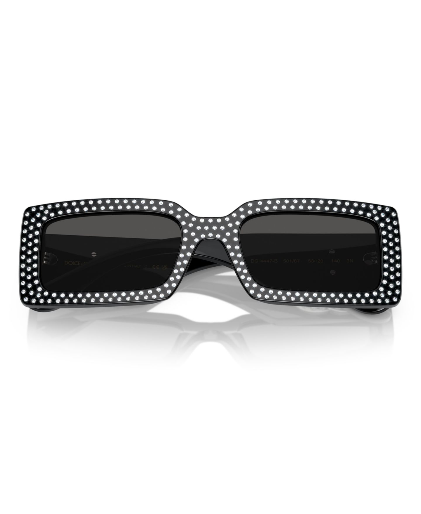 Женские солнцезащитные очки Dolce&Gabbana Sunglasses DG4447B, цвет: Чёрный — фото 7