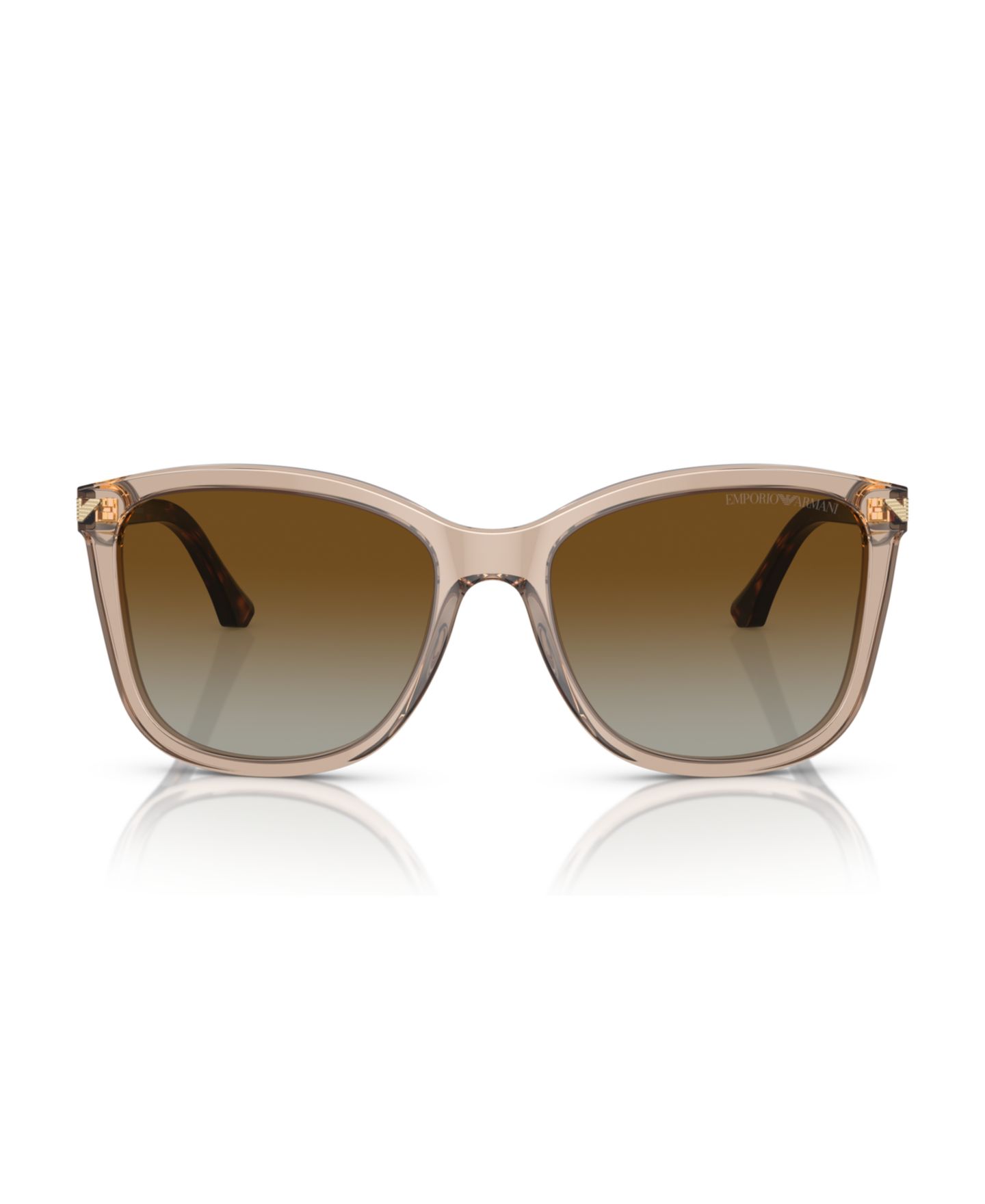 Женские солнцезащитные очки Emporio Armani Polarized Sunglasses, Gradient Polar EA4060, цвет: Прозрачный — фото 2