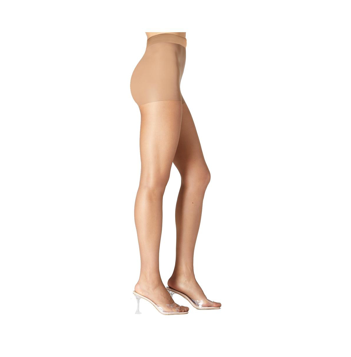 Women's Stretch Control Italian Sheer Tights - Flawless beige