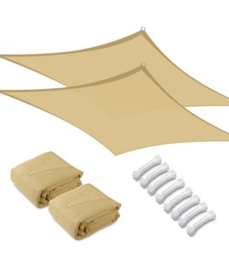 Yescom 19x13 Ft Rectangle HDPE Sun Shade Sail Canopy 97% UV Block ...