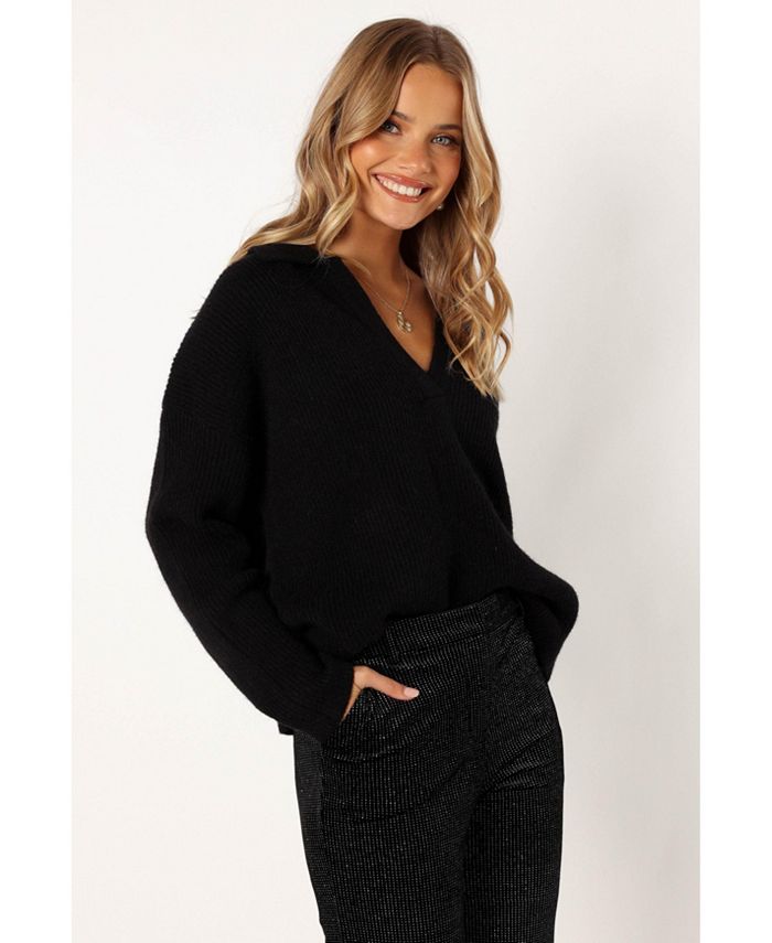 Petal and Pup Women's Zala V-neck Collar Knit Sweater - Macy's