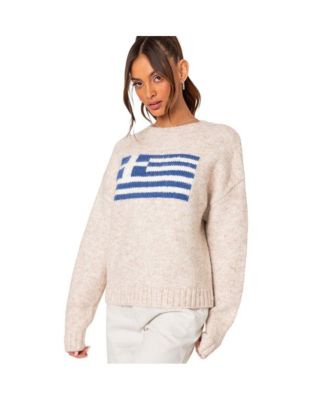 Women's Greece oversized chunky knit sweater