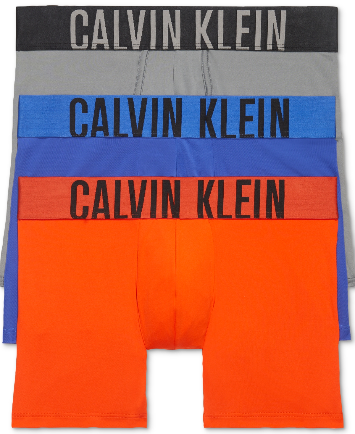Shop Calvin Klein Men's Intense Power Micro Boxer Briefs In Dazzling Blue,grey Sky,cherry Kiss