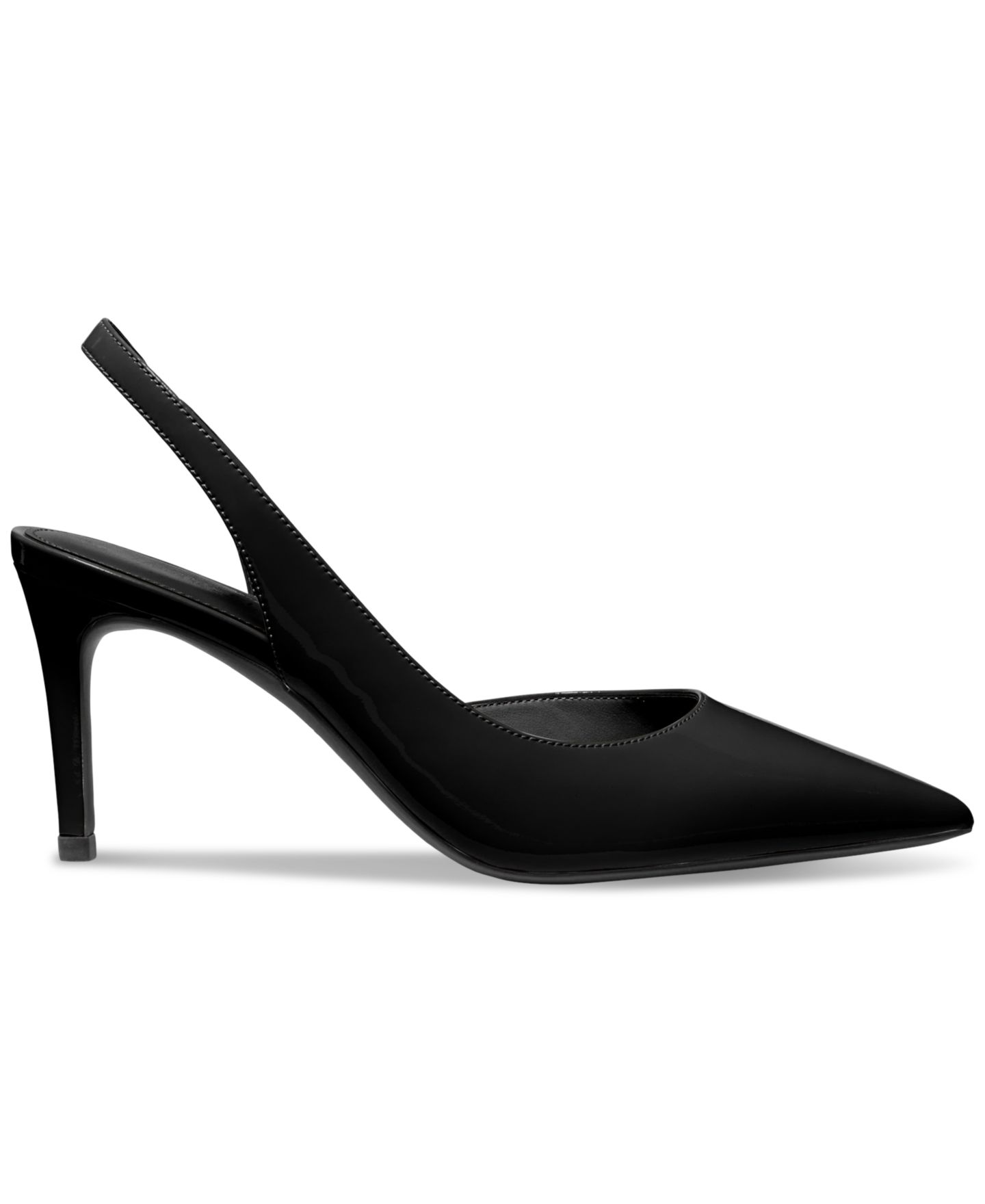 Женские туфли Michael Kors Alina Flex Slingback Pumps, цвет: Чёрный кожаный — фото 2