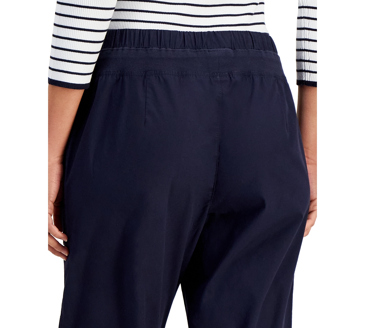 Nautica Jeans Women's Cotton Roll-tab Utility Pants