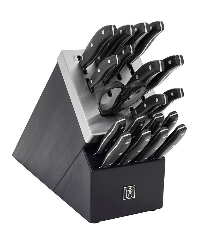 J.A. Henckels Definition Stainless Steel 20 Pc SelfSharpening Knife Block Set Macy's