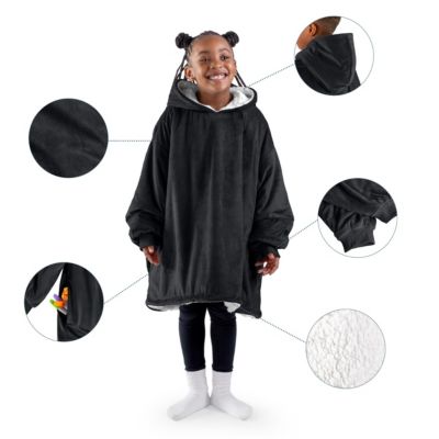 Homey Sherpa Side Pockets Wearable Blanket, Child