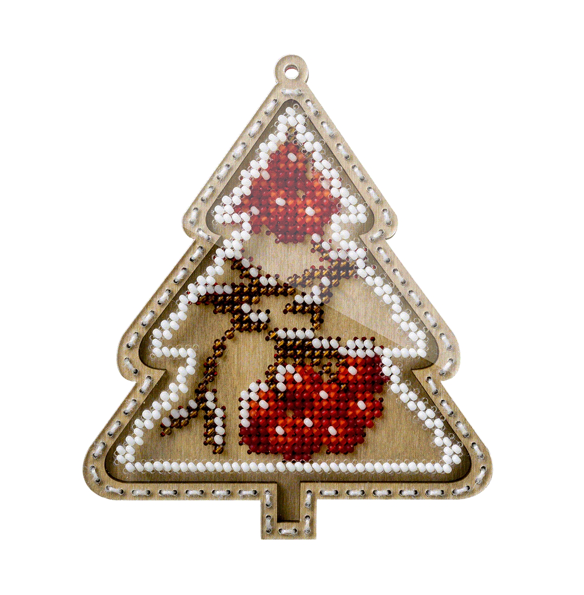 Bead embroidery kit on wood - Assorted Pre-pack (See Table 9