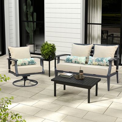 24.4” x 24.4”x5.1” Patio Furniture Outdoor Deep Seat Cushion(2 pieces)