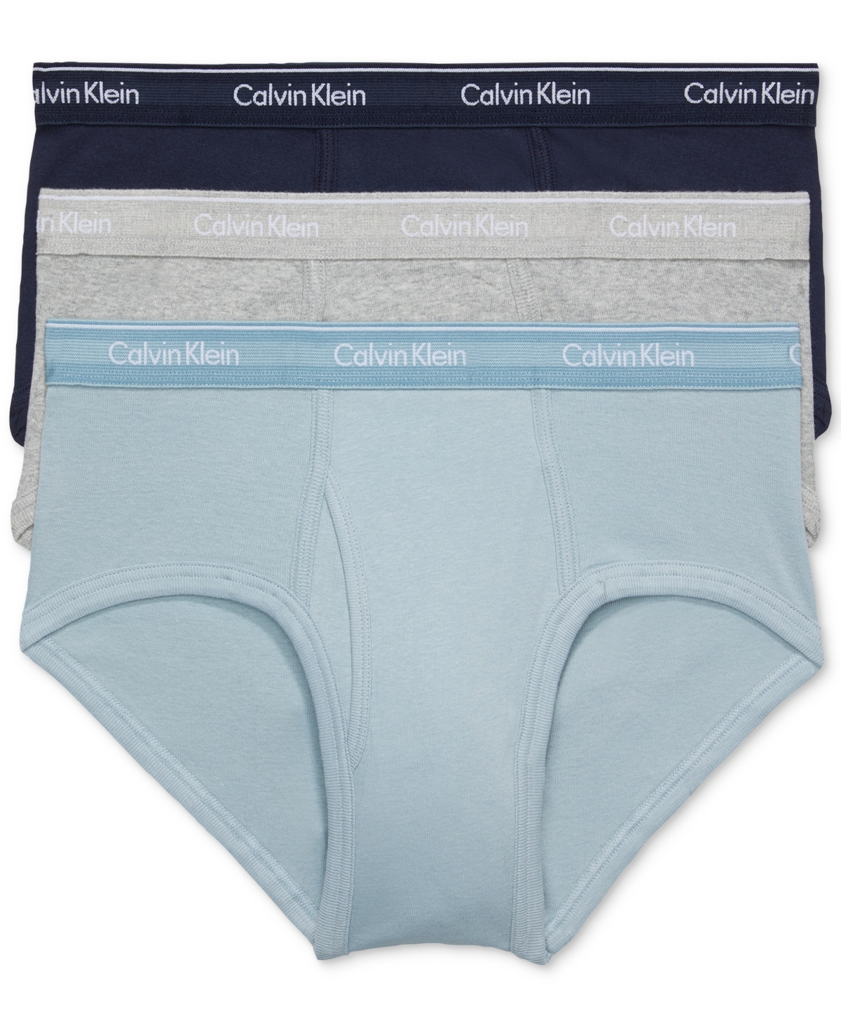 Shop Calvin Klein Men's Cotton Classics Briefs, 3-pack In Shoreline,grey Heather,arona