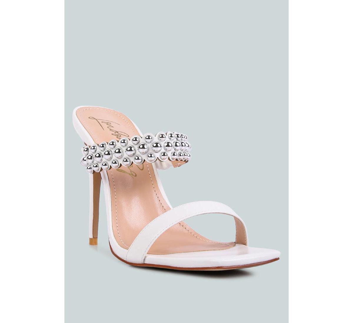 Women's Bandy Stiletto Heel Metal Stud Sandals