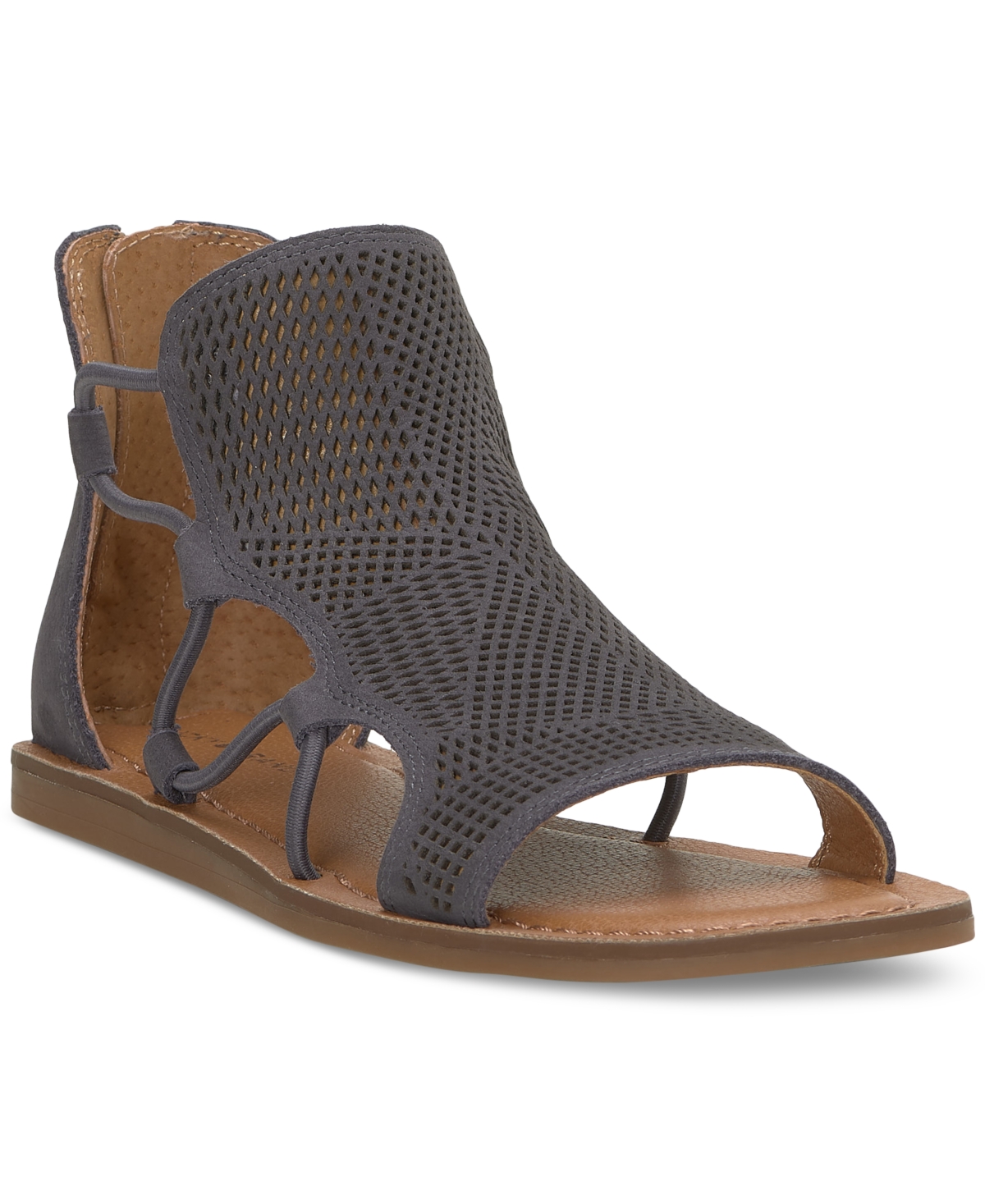Shop Lucky Brand Women's Bartega Gladiator Sandals In Nine Iron