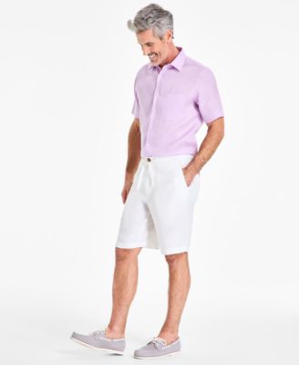 Men's 100% Linen Drawstring Shorts