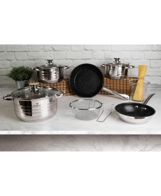 Berlinger Haus 10-Piece Stainless Steel Cookware Set - Macy's