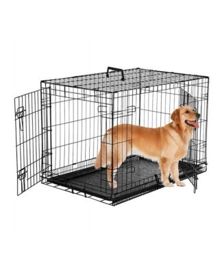 SUGIFT 36 inch Dog Crate,Two Door Wire Dog Crate, Black - Macy's