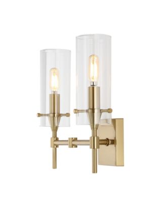 Cato Bohemian Farmhouse Iron/Glass LED Vanity