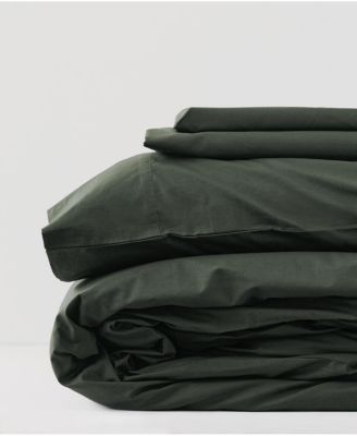 Cotton Cool-Air Percale Sheet Set - Queen