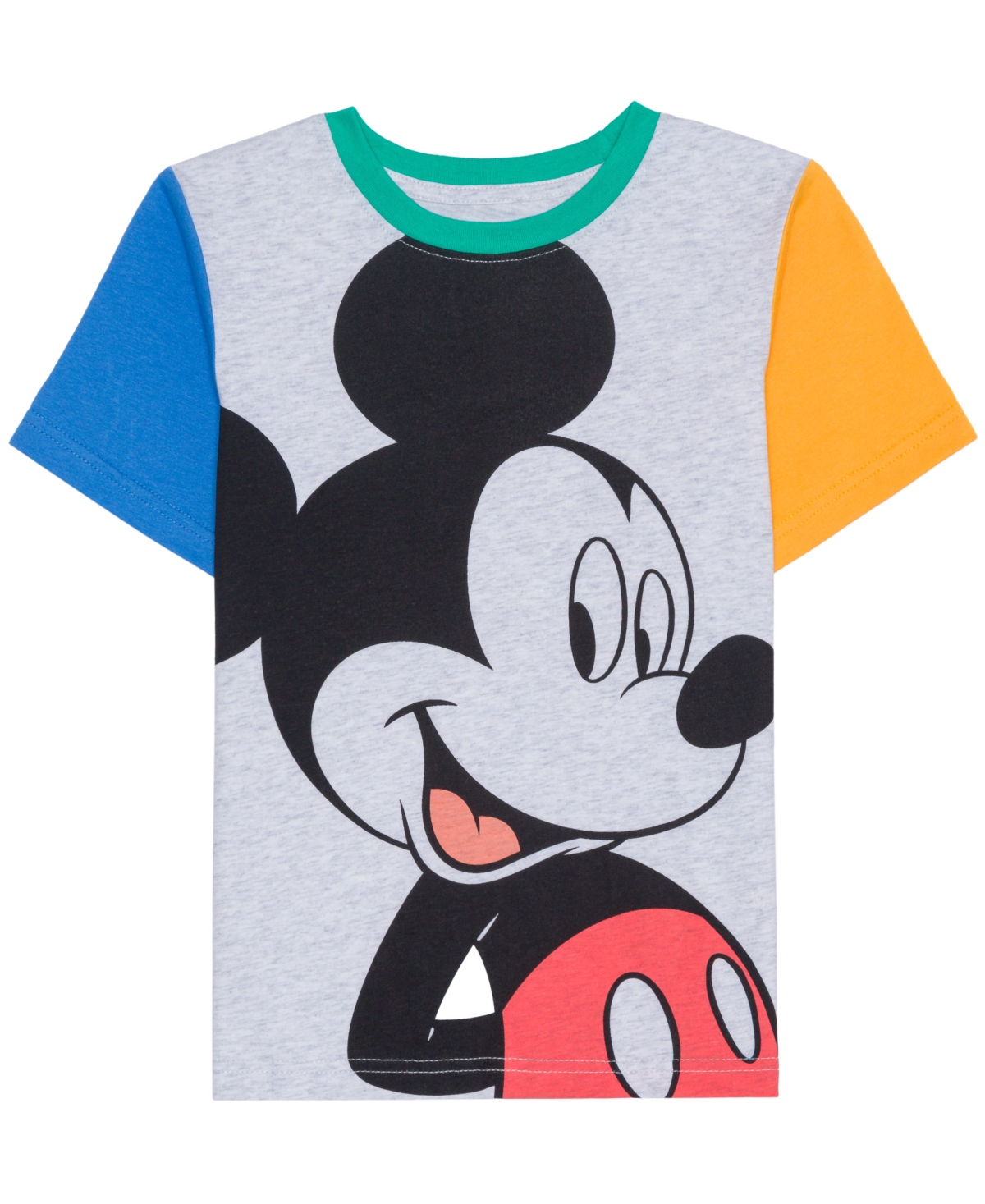Mickey Mouse Kids' Toddler And Little Boys Short Sleeve T-shirt In Heather Gray