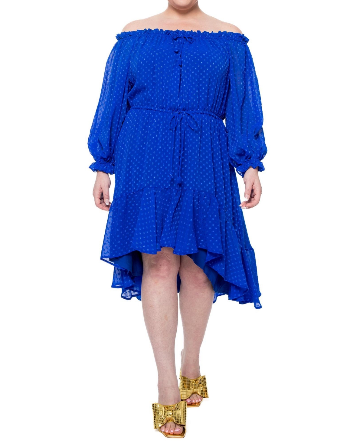 Plus Size Keiko Midi Dress - Royal