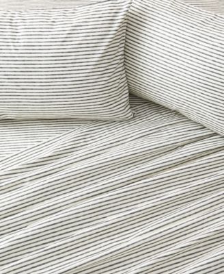 Striped Wrinkle Resistant Microfiber 4-Pc. Sheet Set, King