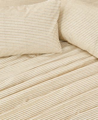 Striped Wrinkle Resistant Microfiber 3-Pc. Sheet Set, Twin