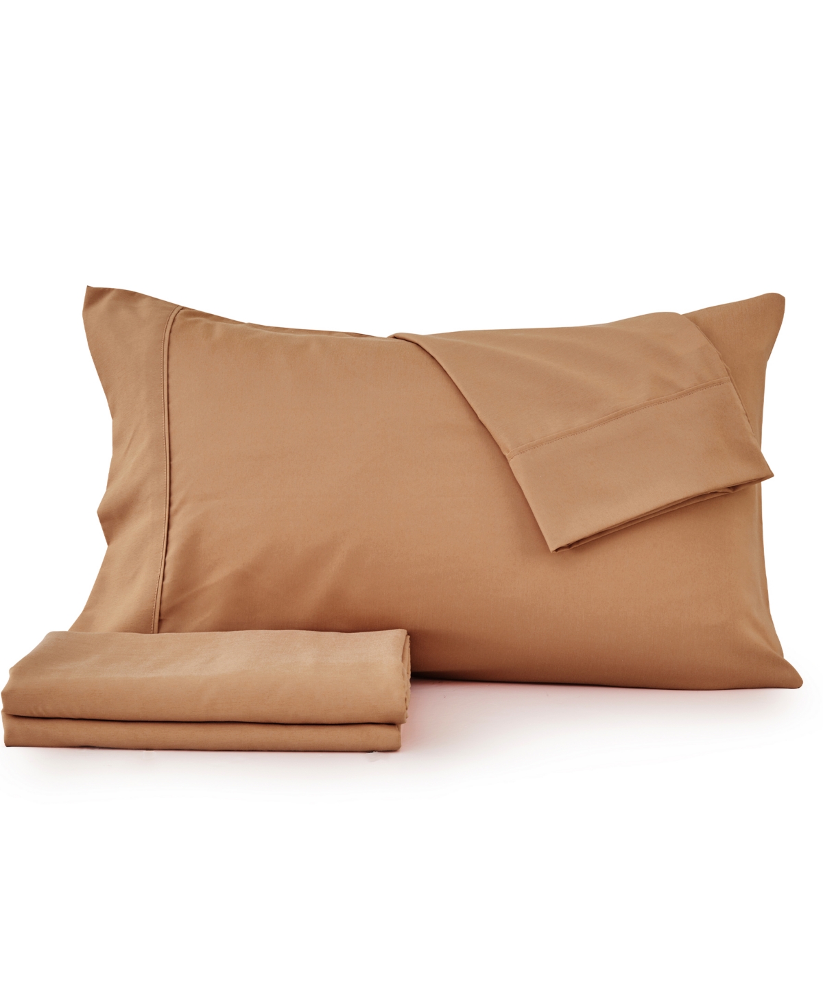 Premium Comforts Rayon From Bamboo Blend Crease-resistant 4 Piece Sheet Set, Queen In Almond
