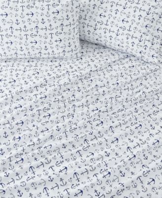 Coastal Printed Microfiber 4-Pc. Sheet Set, Full