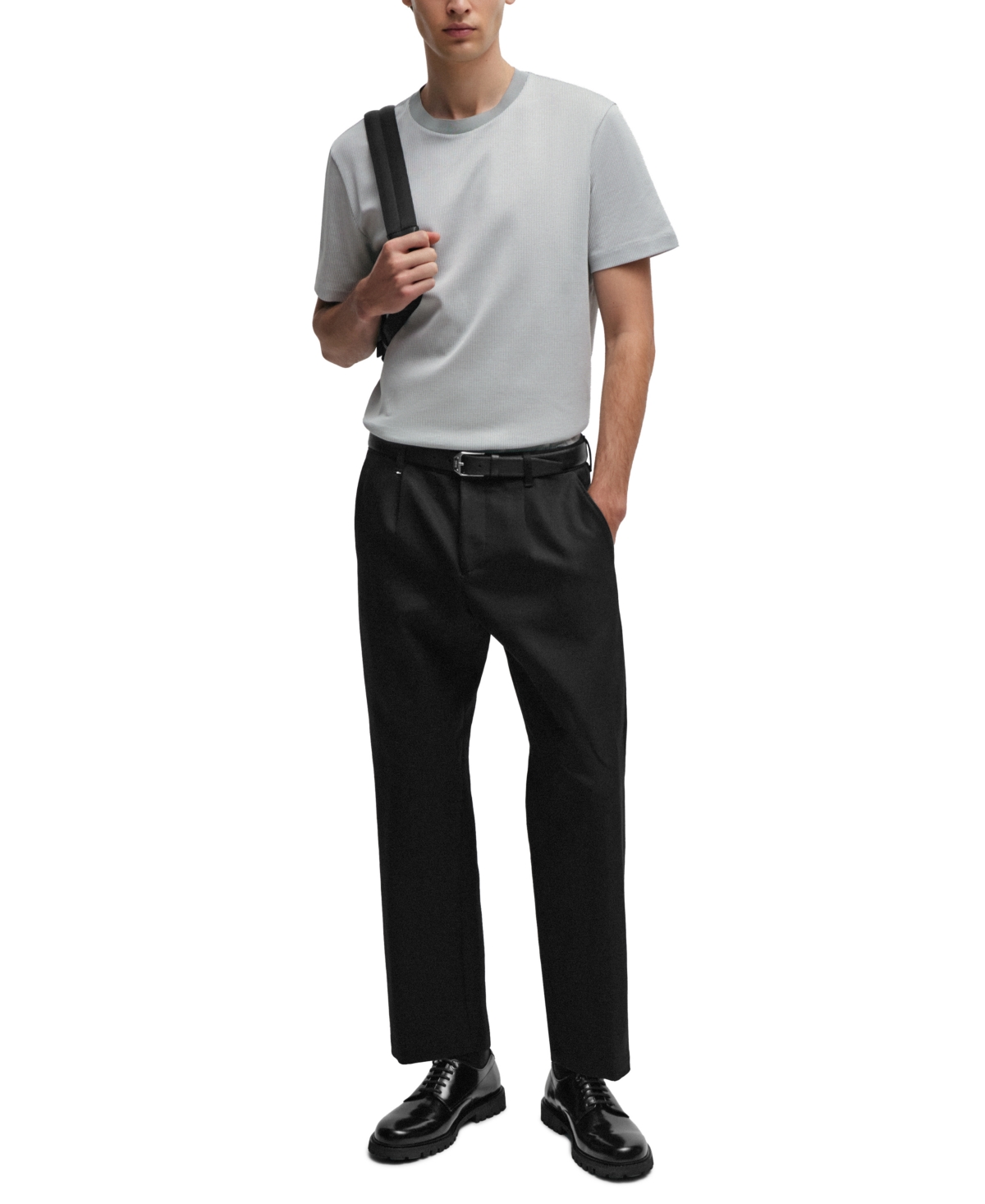 Boss by Hugo Boss Men's Structured- T-shirt