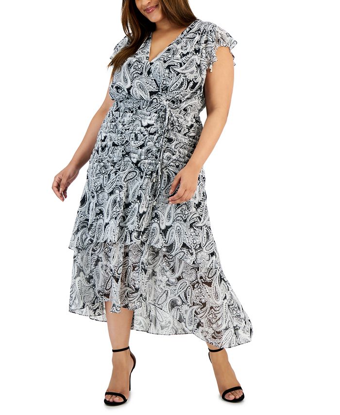 Tahari plus shop size evening dresses