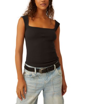 Free People - Women's Hummingbird Square-Neck Tank Top